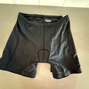 TRAYL Bike Shorts Women's Size XL Cycling Liner All Black Padded EUC